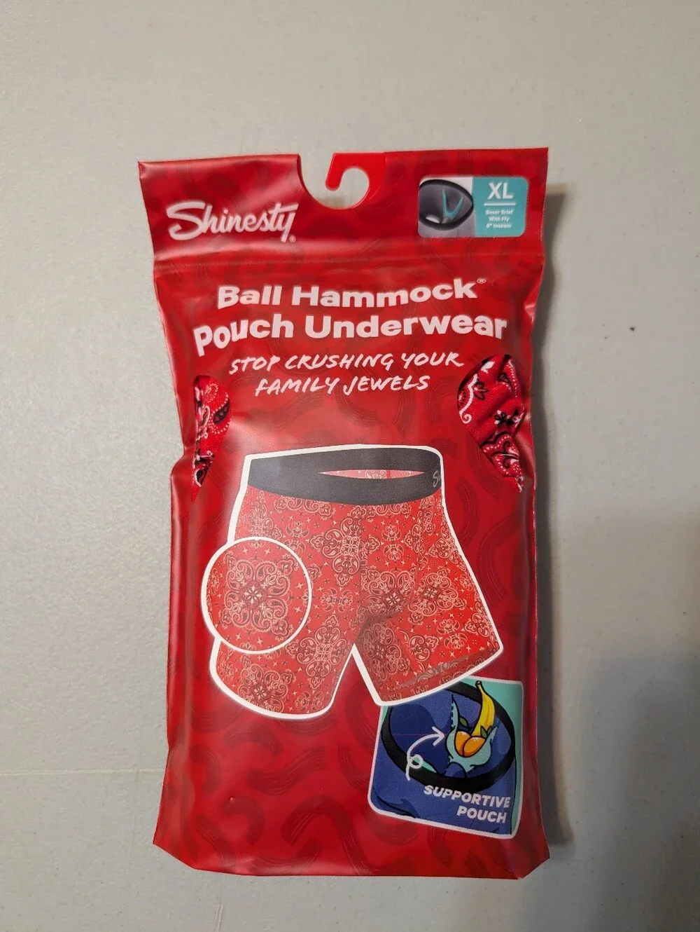 NWT Shinesty bandana ball hammock underwear, XL